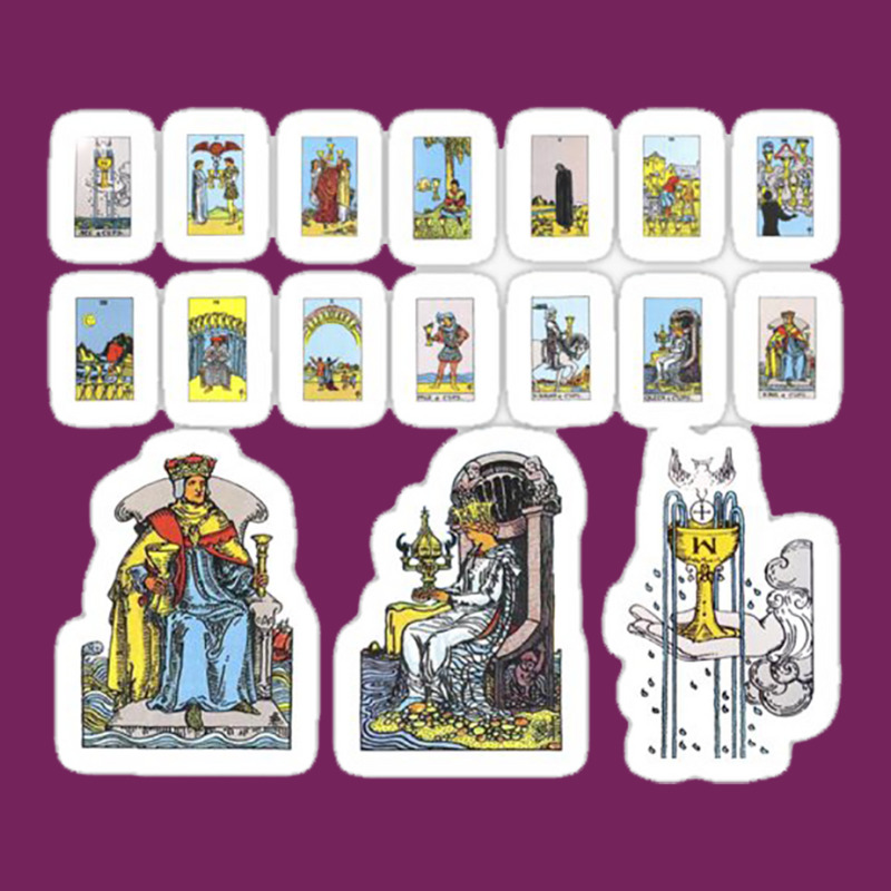 Tarot Card Sticker Set Major Arcana The Hermit Eleven Piece Pack 45474 Tie Dyed Bucket Hat | Artistshot