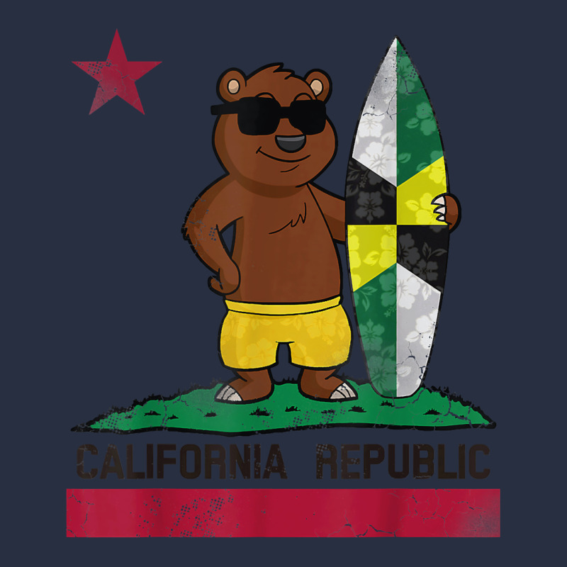 Monterey Flag California Republic Surfer Bear Surfing Surf T Shirt Retro Trucker Cap by harmanyuan | Artistshot