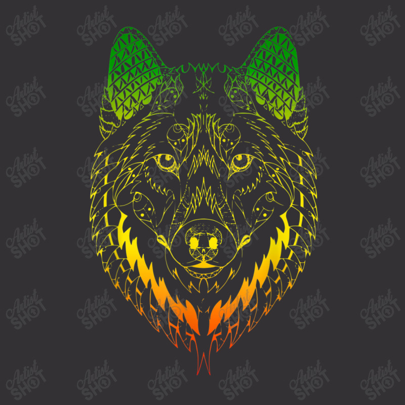 Wolf Mandala Aesthetic Vintage Hoodie | Artistshot