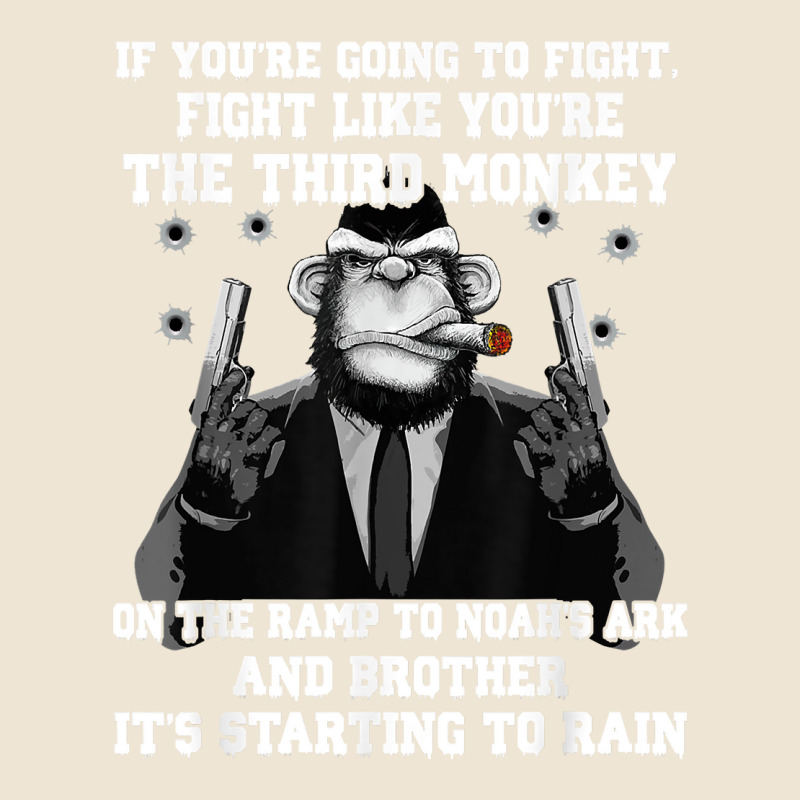 If You're Going To Fight Fight Like The Third Monkey T Shirt Adjustable Baseball Cap by castuvtruc | Artistshot