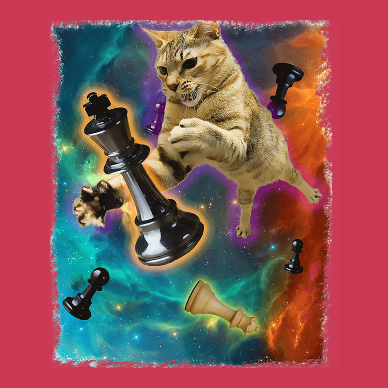 Cats In Space Chess Set Pieces Premium T Shirt Adjustable Baseball Cap | Artistshot