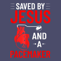 Saved By Jesus And A Pacemaker Heart Disease Awareness Funny T Shirt Adjustable Baseball Cap | Artistshot