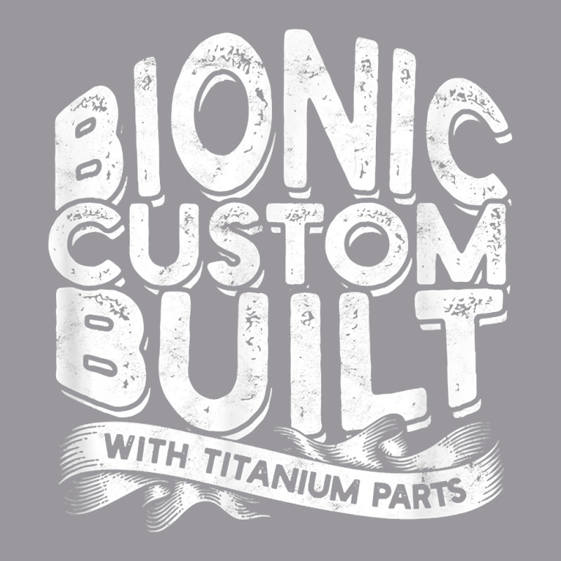 Bionic Custom Built With Titanium Parts   Knee Surgery T Shirt Adjustable Baseball Cap | Artistshot