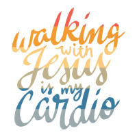 Walking With Jesus Is My Cardio   Funny Christian Workout Premium T Sh Pickleball Paddle | Artistshot