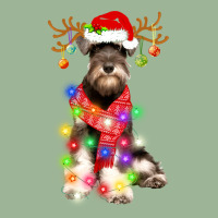 Funny Puppy Lover Schnauzer Christmas Lights Pajama Long Sleeve T Shir Urban Heavy T-shirt | Artistshot