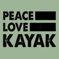 Peace Love Kayak Canoe Kayaking Rower Rowing Paddle Row T Shirt Urban Heavy T-shirt | Artistshot