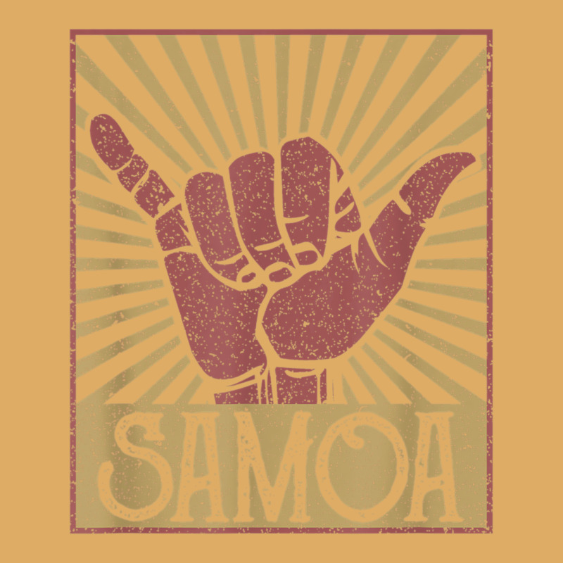 Vintage Shaka Samoa Samoan Beach Sunset Surfer Urban Heavy T-shirt by JudithPlagmann | Artistshot