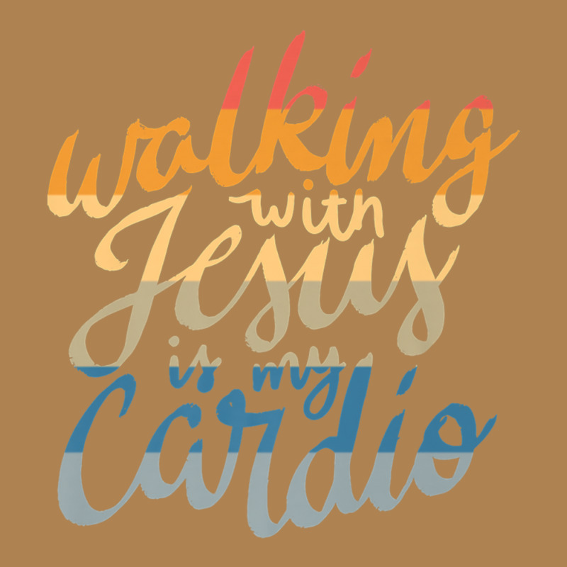 Walking With Jesus Is My Cardio   Funny Christian Workout Premium T Sh Leatherette Tumbler | Artistshot