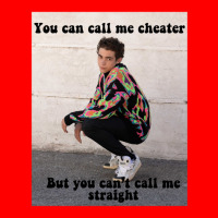 Joshua Bassett   You Can Call Me Cheater But You Can't Call Me Straigh Bomber Jacket | Artistshot