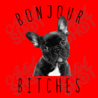 Bonjour Bitches Funny French Bulldog Dog Lover Gift Bomber Jacket | Artistshot