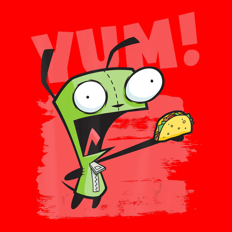 Invader Zim Gir Screaming Yum! Taco Portrait Bomber Jacket by cm-arts | Artistshot