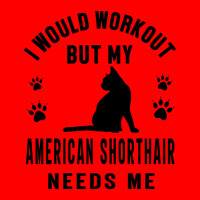 I Would Workout But My American Shorthair Needs Me 1 Bomber Jacket | Artistshot