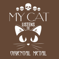 My Cat Listens To Oriental Metal Tee Beanie | Artistshot