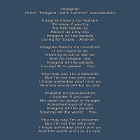 Imagine Lyrics From Imagine Soundtrack Beanie | Artistshot