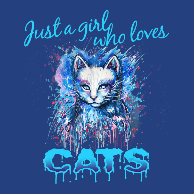 Cute 'just A Girl Who Loves Cats' Tee, Splash Art Cat Lover Visor hat by thangdinhsinhelf | Artistshot