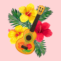 Hawaiian Ukulele Lute Guitar Hibiscus Visor Hat | Artistshot