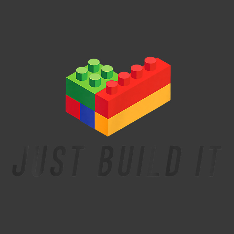 Just Build It Blocks Bricks Building Blocks Toy T Shirt Pom Pom Beanie | Artistshot