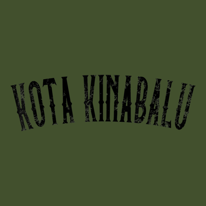 Kota Kinabalu Malaysia Vintage Black Text Apparel T Shirt Sun Shade Cap by cm-arts | Artistshot