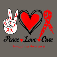 Peace Love Cure Hemophilia Awareness T Shirt Sun Shade Cap | Artistshot