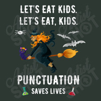 Teachers Halloween Funny Eat Kids Punctuation Saves Lives Mesh Back Trucker Hat | Artistshot