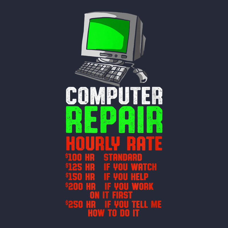 Computer Repair Hourly Rate Computer Repair Computer Techs T Shirt Mesh Back Trucker Hat | Artistshot