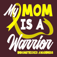 My Mom Is A Warrior Yellow Ribbon Endometriosis Awareness Premium Mesh Back Trucker Hat | Artistshot