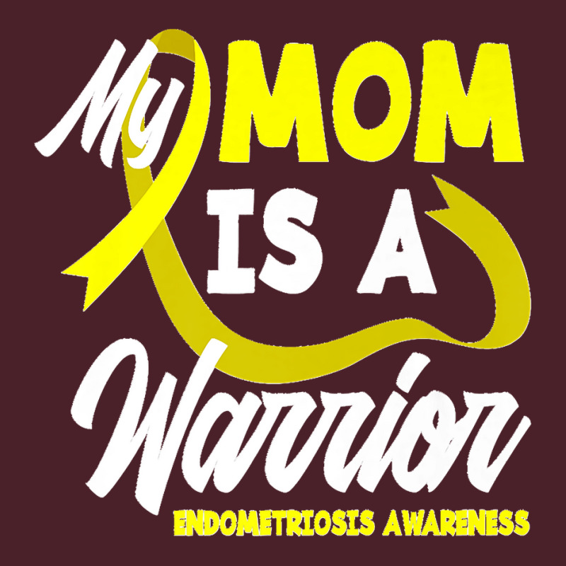 My Mom Is A Warrior Yellow Ribbon Endometriosis Awareness Premium Mesh Back Trucker Hat by LisaMarieRangel | Artistshot