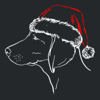 Weimaraner T  Shirt Weimaraner Dog With Santa Hat T  Shirt Crewneck Sweatshirt | Artistshot