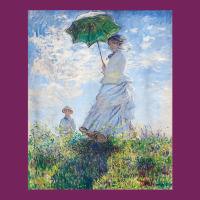 Monet's Woman With A Parasol  Modern Art Famous Painting T Shirt Tie Dyed Bucket Hat | Artistshot