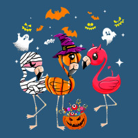 Flamingo Tropical Funny Flamingo Mummy Witches Pumpkin Halloween Costu Retro Trucker Cap | Artistshot