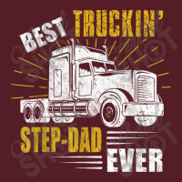 Trucker Best Truckin Stepdad Ever Trucker Funny Fathers Day Retro Trucker Cap | Artistshot