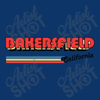 Bakersfield, Ca Retro Typography Design Seamless Cap | Artistshot