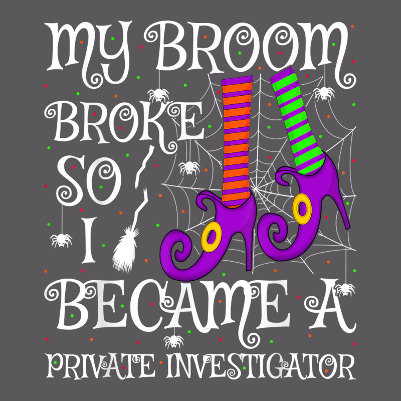 My Broom Broke So I Became A Private Investigator Halloween T Shirt Seamless Cap by AshleyPenez | Artistshot