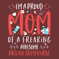 Proud Mom Of A Freaking Awesome Private Duty Mothers Day T Shirt Seamless Cap | Artistshot