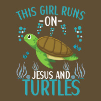 This Girl Runs On Jesus And Turtles Cute Sea Turtle Quote Seamless Cap | Artistshot