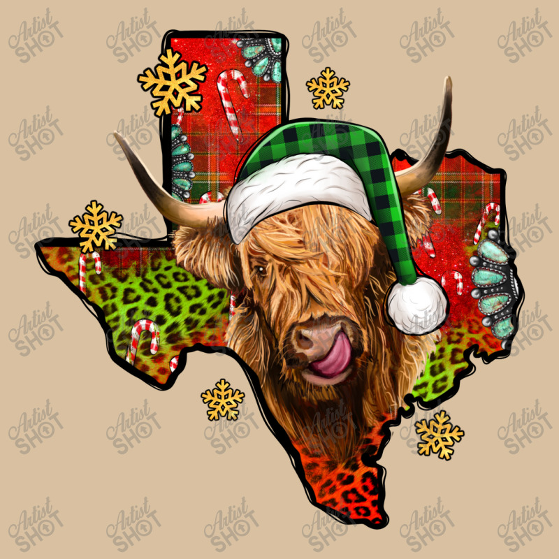 Christmas Texas Highland Cow Foam Snapback Hat | Artistshot