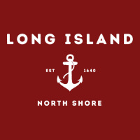 Long Island New York North Shore Est 1640 White Text Pullover Hoodie Snapback Trucker Cap | Artistshot