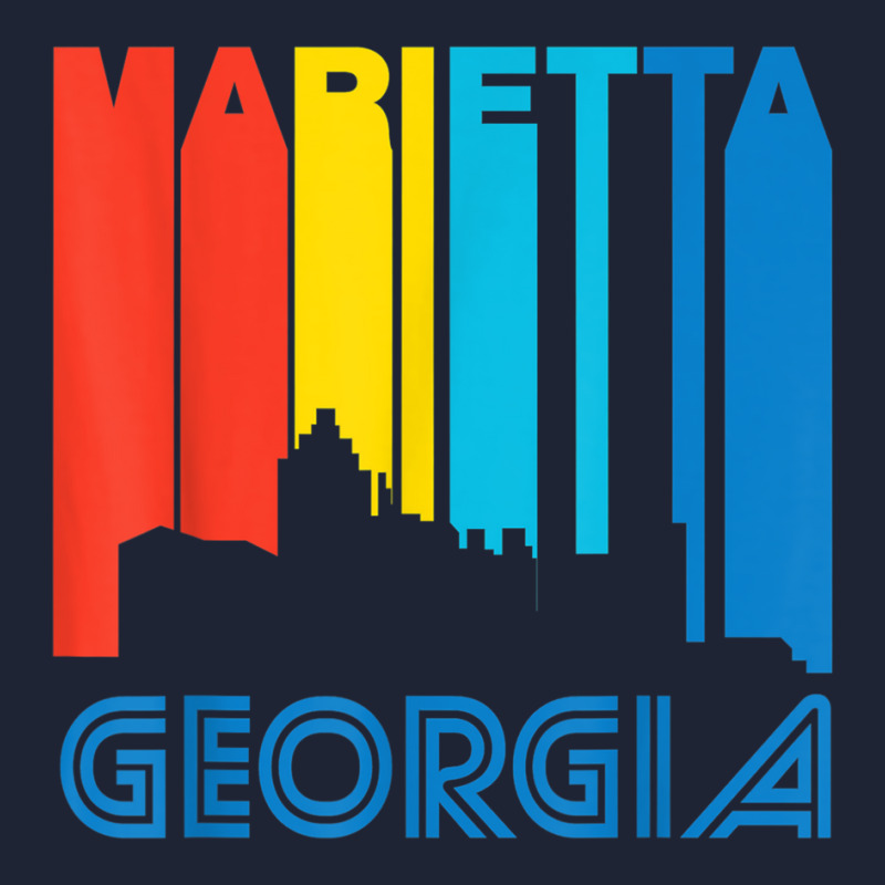 Retro 1970's Style Marietta Georgia Skyline T Shirt Snapback Trucker Cap | Artistshot