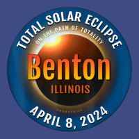 Benton Illinois Il Total Solar Eclipse 2024  3  T Shirt Adjustable Baseball Cap | Artistshot