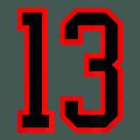 Number #13 Red Black Sports Jersey Birthday Lucky Number 13 Dyed Cap | Artistshot