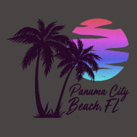 Panama City Beach Florida Vacation Trip Retro Vintage Sunset Sweatshir Dyed Cap | Artistshot