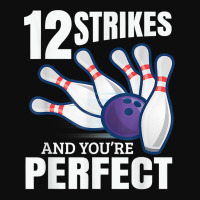 12 Strikes And You´re Perfect Bowling Split Bowler Spare T Shirt Crop Top | Artistshot