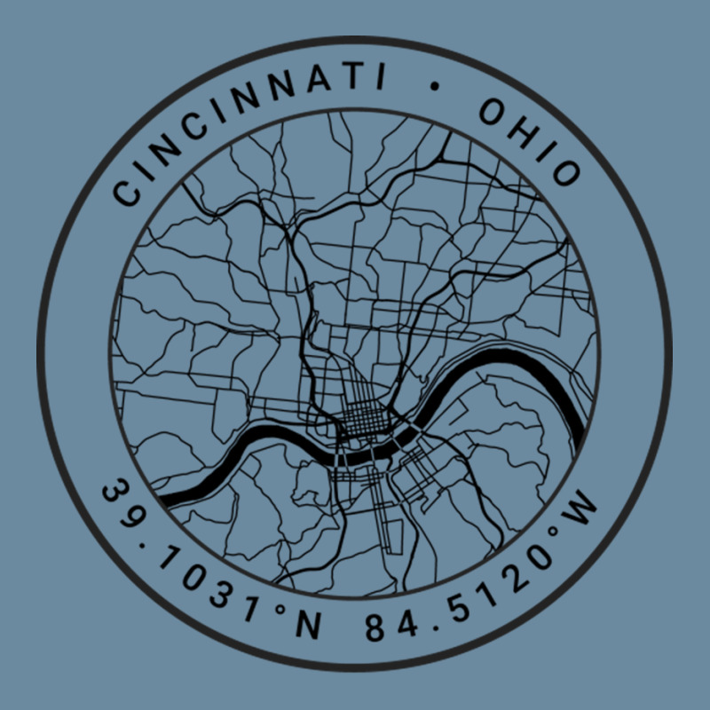 Cincinnati Map Urban Heavy T-shirt | Artistshot