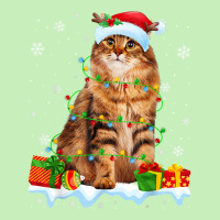 Siberian Cat Christmas Lights Funny Cat Lover Xmas T Shirt Urban Heavy T-shirt | Artistshot