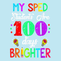 Sped Teacher 100 Days Brighter 100th Day Of School T Shirt Urban Heavy T-shirt | Artistshot