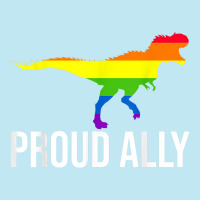 Proud Ally Pride Shirt Gay Lgbt Day Month Dino Rainbow Urban Heavy T-shirt | Artistshot