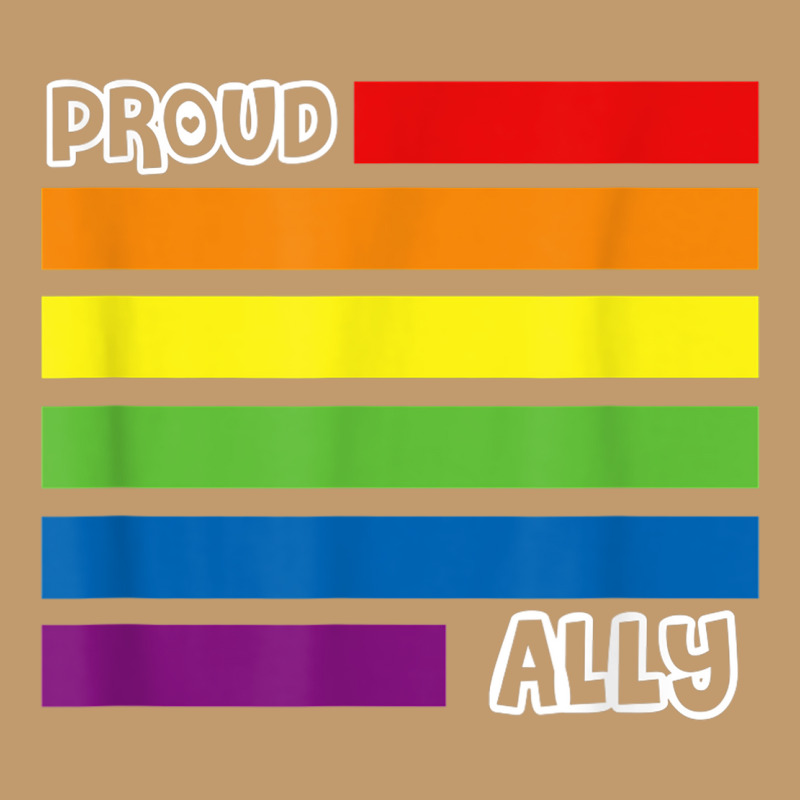 Proud Ally Pride Shirt Gay Lgbt Day Month Flag Rainbow Urban Heavy T-shirt | Artistshot