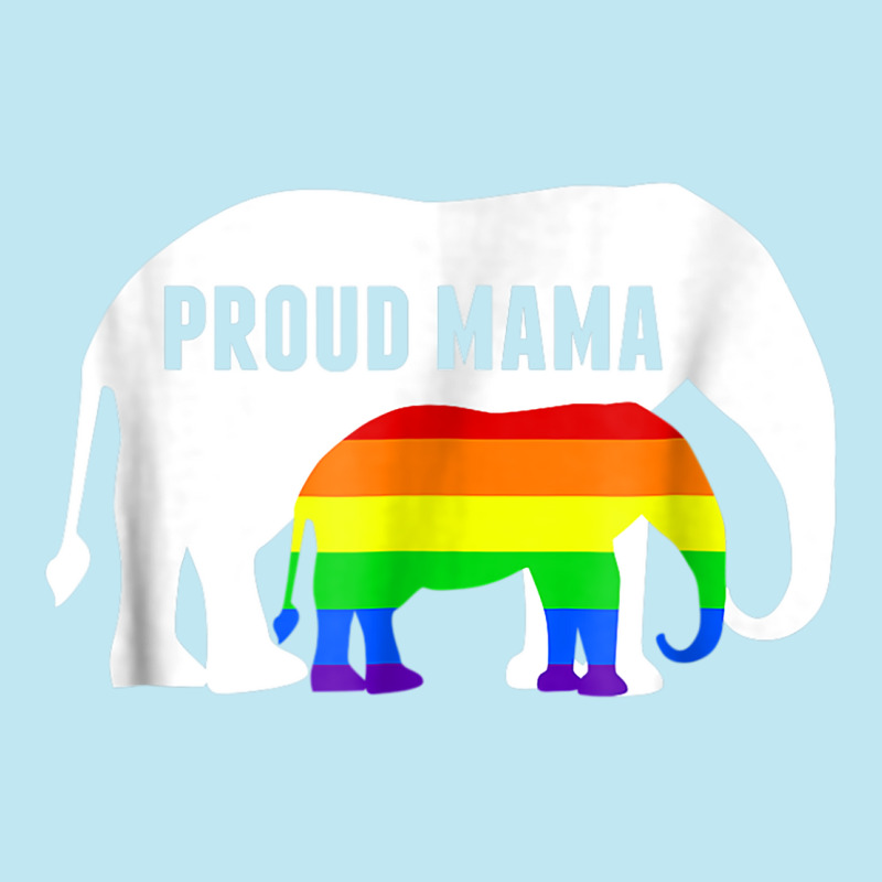 Proud Lgbt Mama Rainbow Elephant   Gay Pride Mom Urban Heavy T-shirt | Artistshot