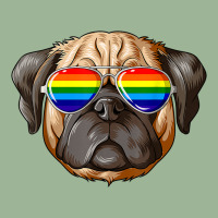 Pug Gay Pride Flag Lgbt Rainbow Sunglasses Pug Urban Heavy T-shirt | Artistshot