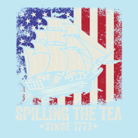 Spilling The Tea Since 1773 Funny American Us Flag History Teacher Urban Heavy T-shirt | Artistshot